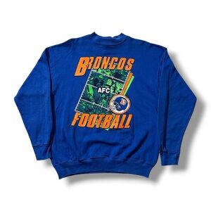Men's Official Fan Denver Broncos AFC Football Crewneck Sweatshirt